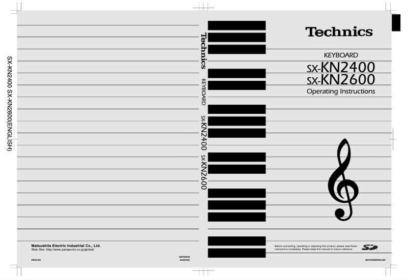 Page 1 of the manual User Manual Panasonic SX-KN2400
