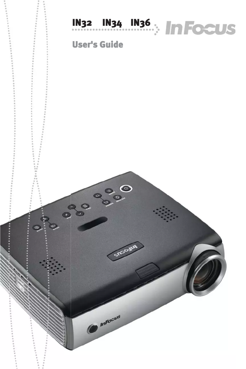 First page image of the manual for IN34EP