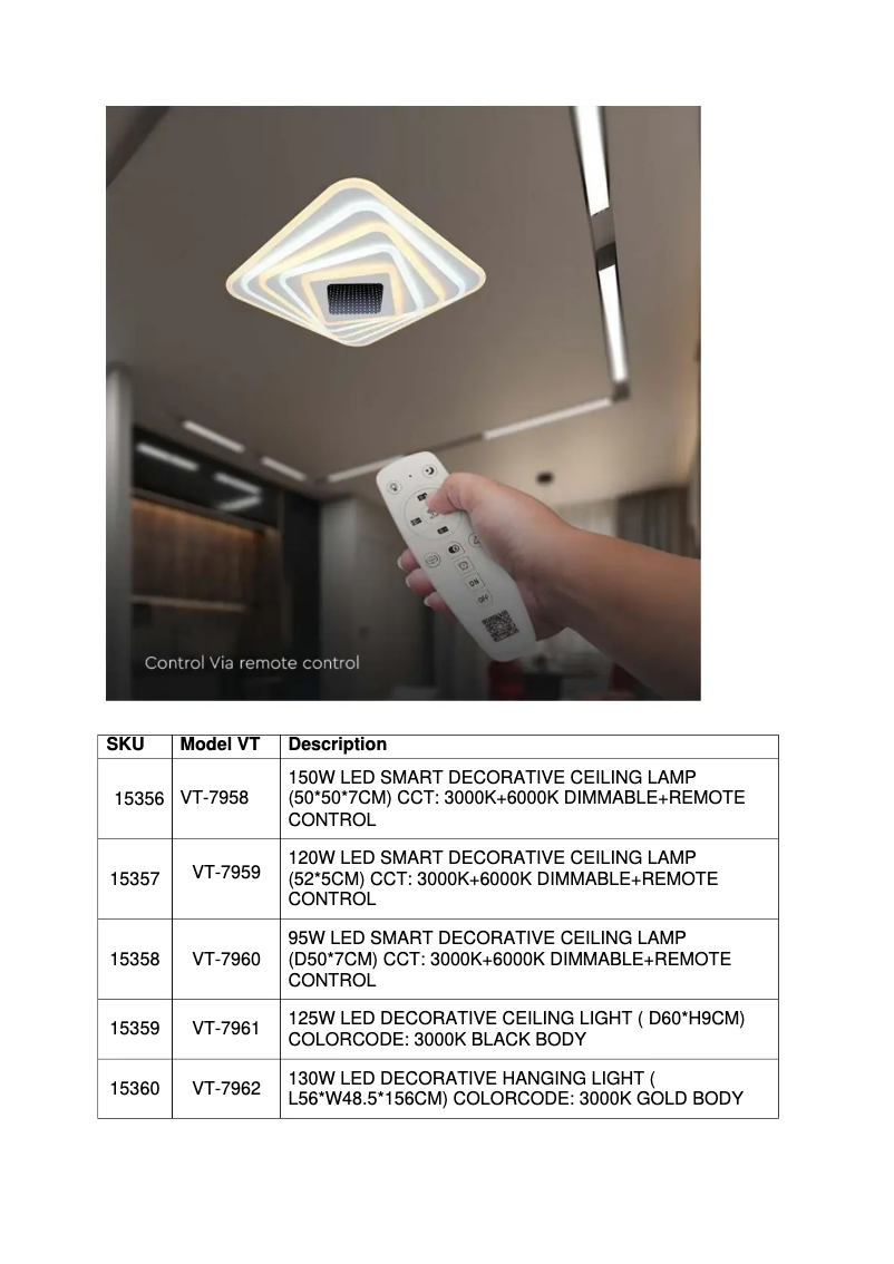 Page 1 of the manual User Manual V-TAC VT-7959
