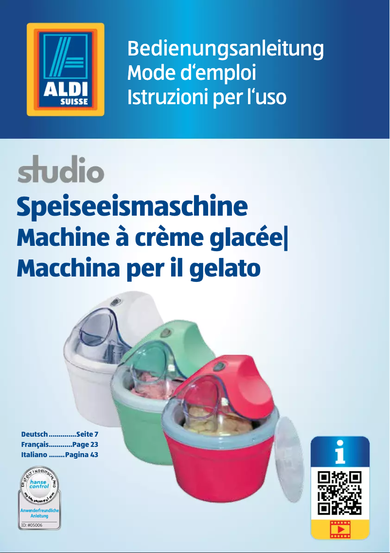 First page image of the manual for IM-201