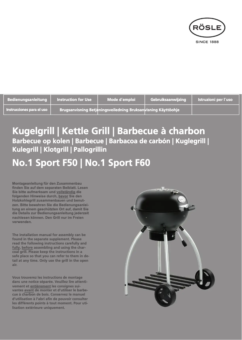 Image de la première page du manuel de l'appareil No.1 Sport F60