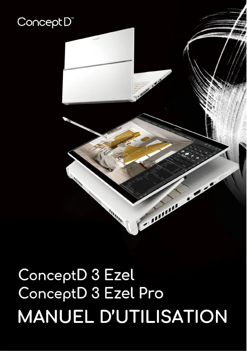 First page image of the manual for ConceptD 3 Ezel Pro