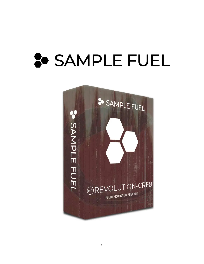 First page image of the manual for Revolution-CRE8