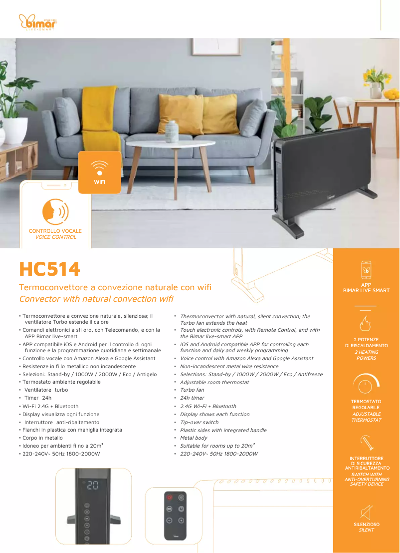 First page image of the manual for HC514