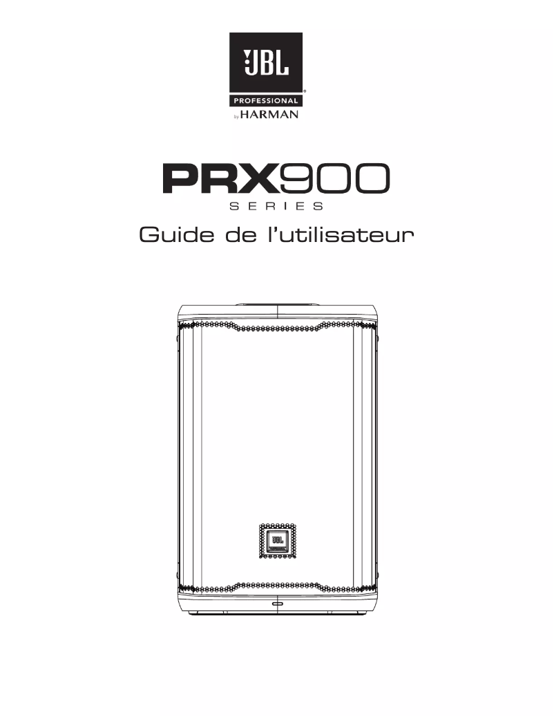 First page image of the manual for PRX915