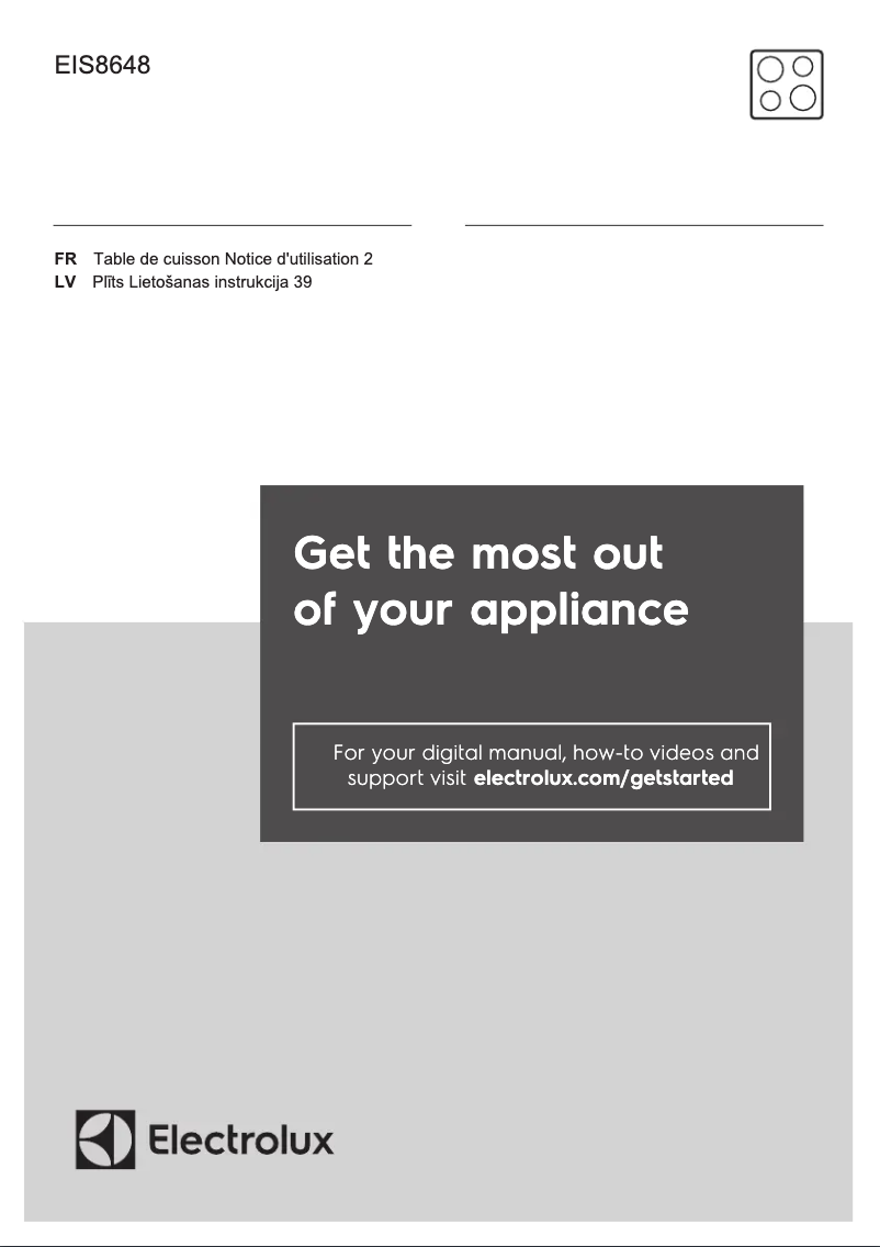 First page image of the manual for EIS8648