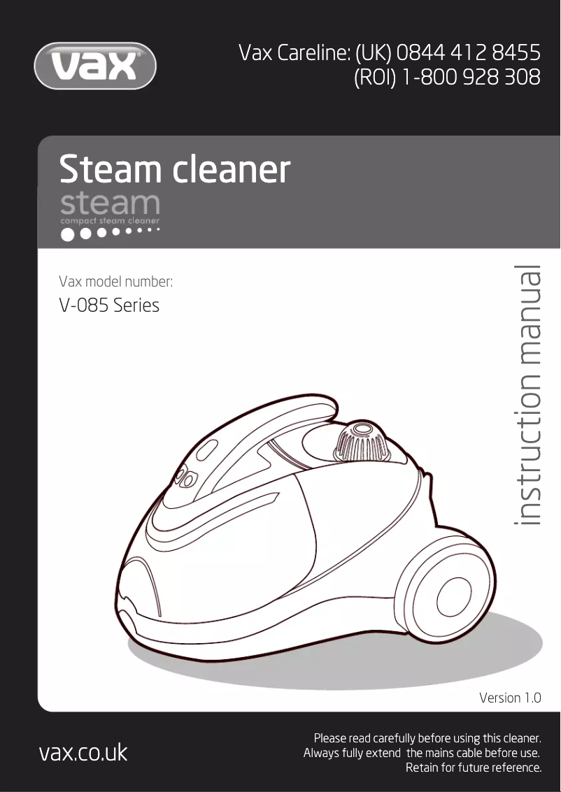 First page image of the manual for V-085