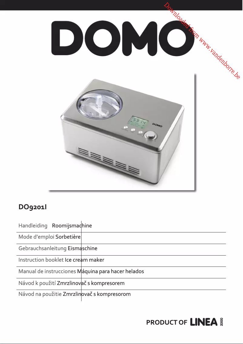 First page image of the manual for DO9207I