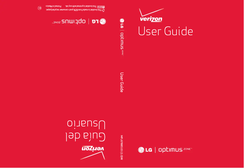 Page 1 of the manual User Manual LG Optimus Zone