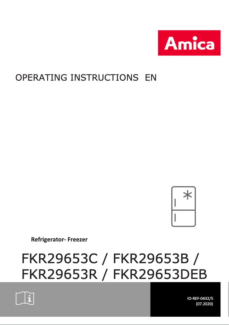 First page image of the manual for FKR29653R