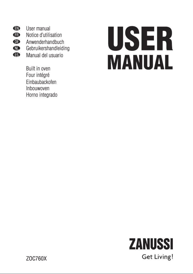 First page image of the manual for ZOC760X