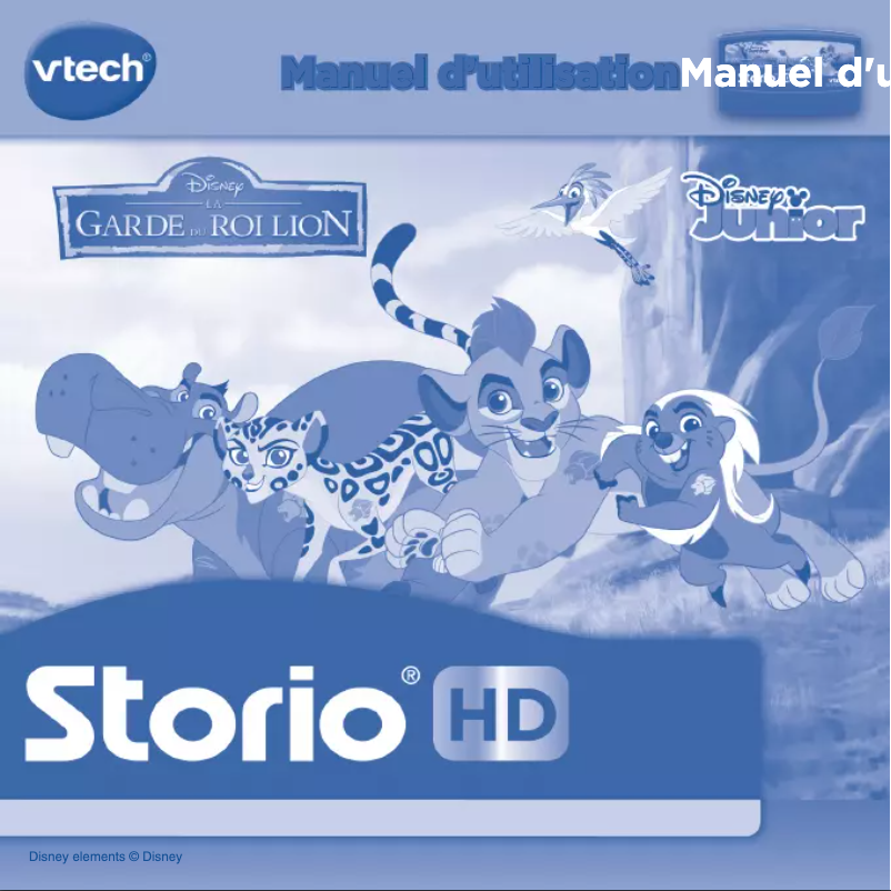 First page image of the manual for La garde du Roi Lion