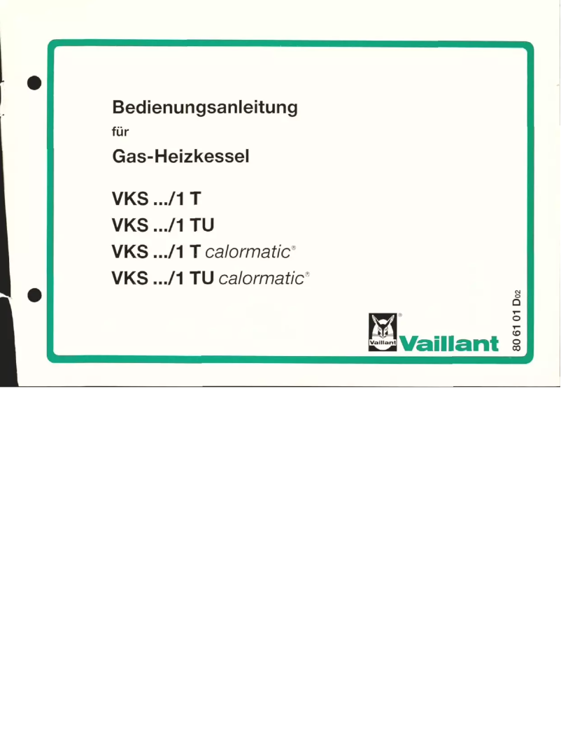 First page image of the manual for VKS