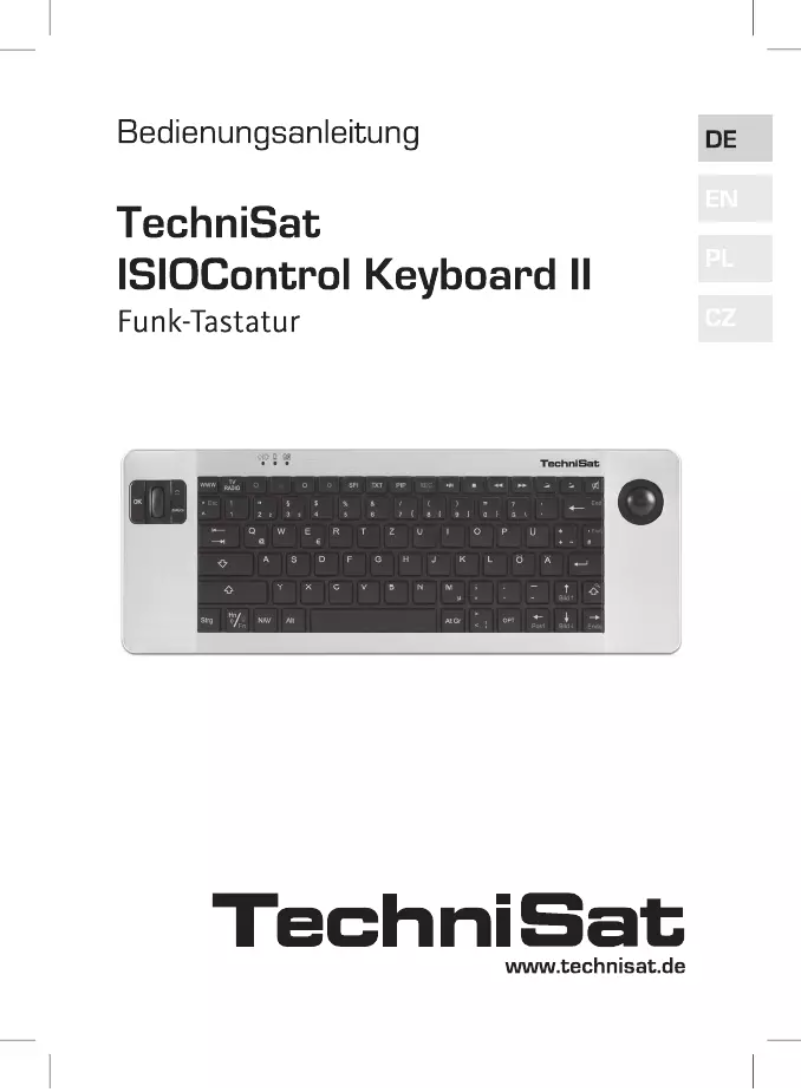 First page image of the manual for ISIOControl Keyboard II
