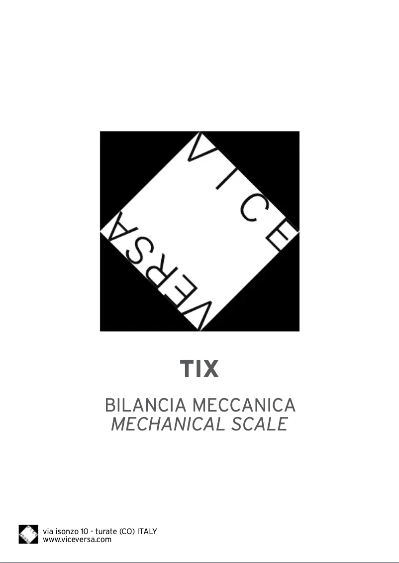 First page image of the manual for Tix 48643