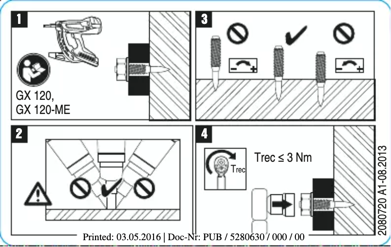Page 1 of the manual User Manual Hilti X-G FP7