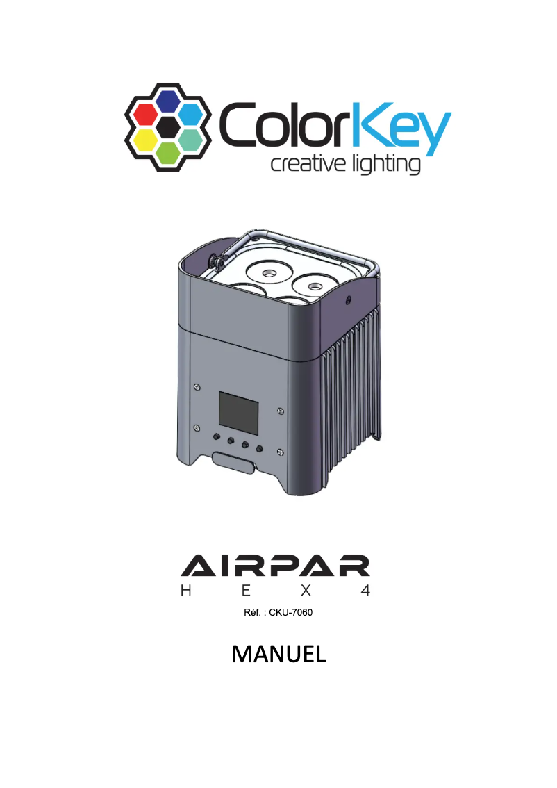 First page image of the manual for AirPar HEX 4
