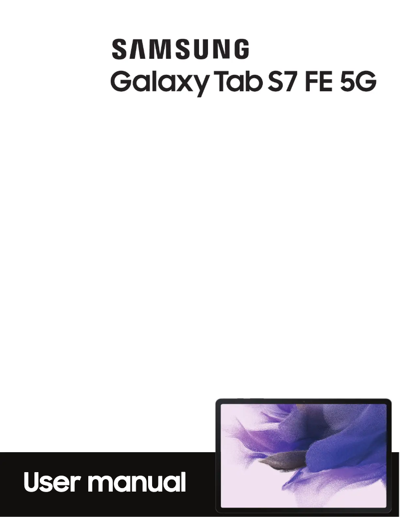 First page image of the manual for Galaxy Tab S7 FE SG
