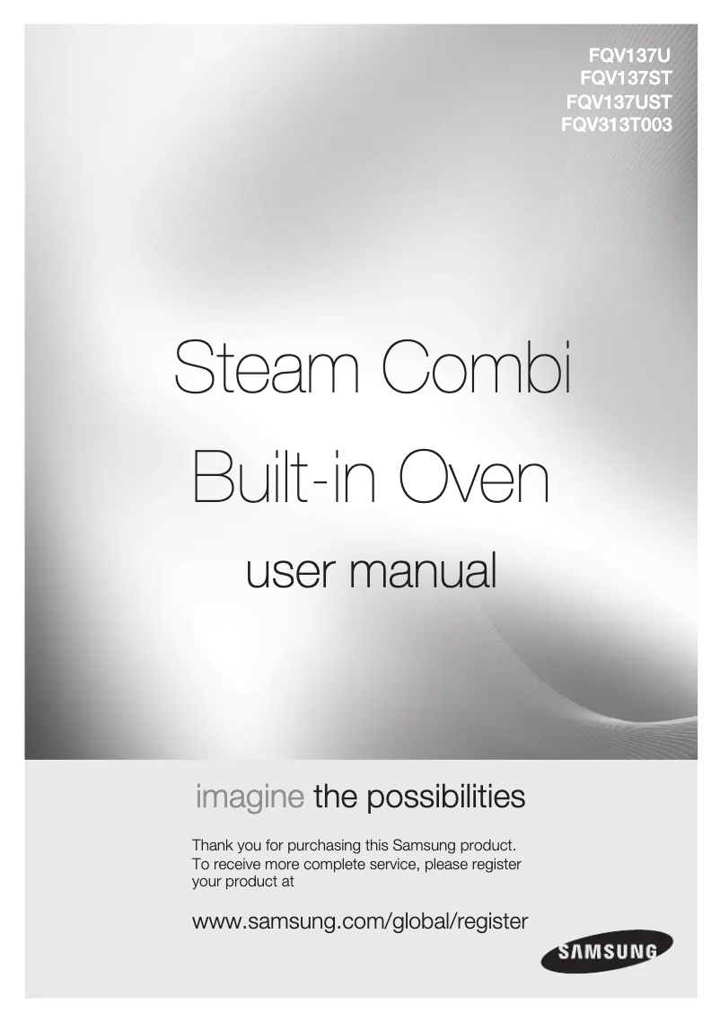 Page 1 of the manual User Manual Samsung FQV137ST