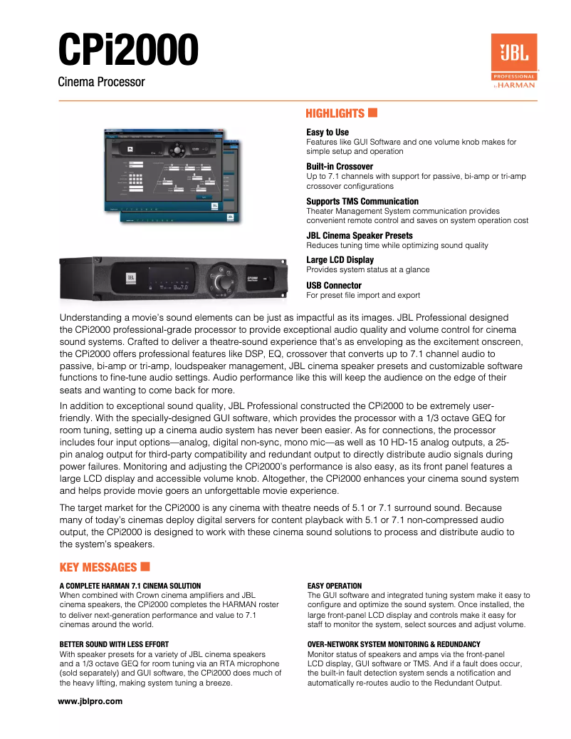 First page image of the manual for CPi2000