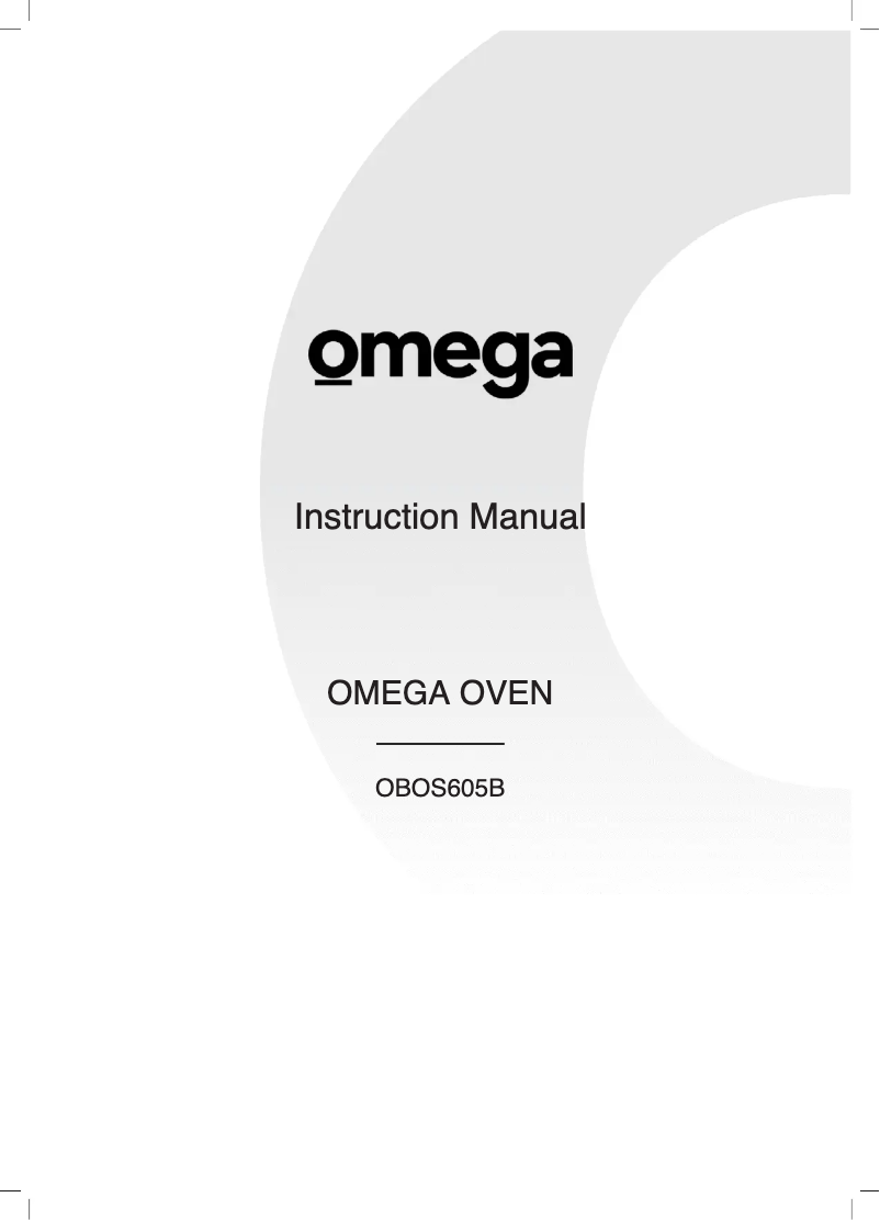 Page 1 of the manual User Manual Omega OBOS605B