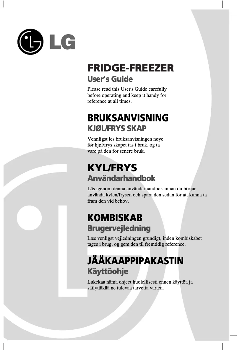 Page 1 of the manual User Manual LG GR-B459 BSJA