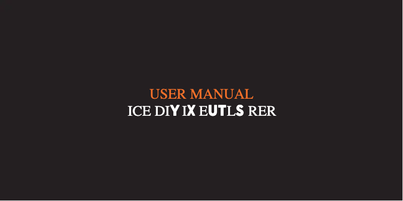 Page 1 of the manual User Manual ICE Watch Digit Explorer