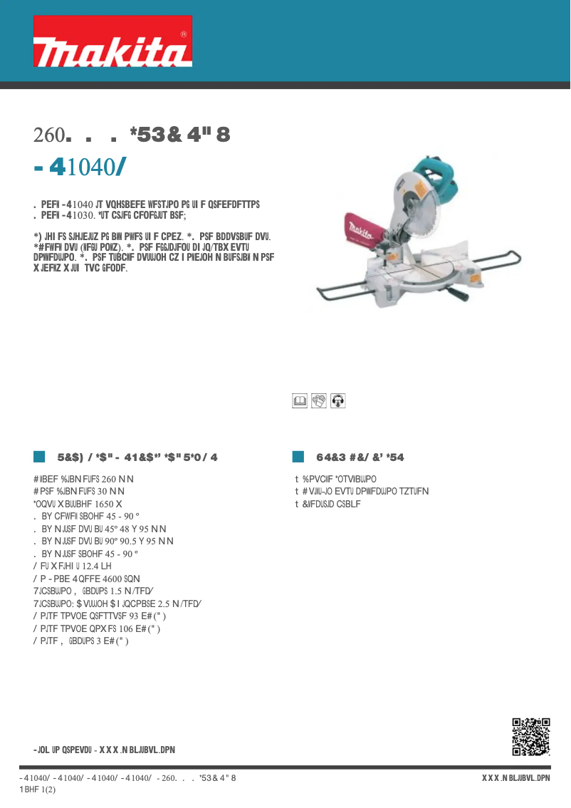 First page image of the manual for LS1040N