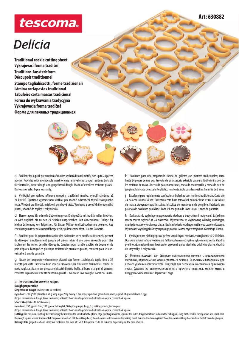 Page 1 of the manual User Manual Tescoma 630882