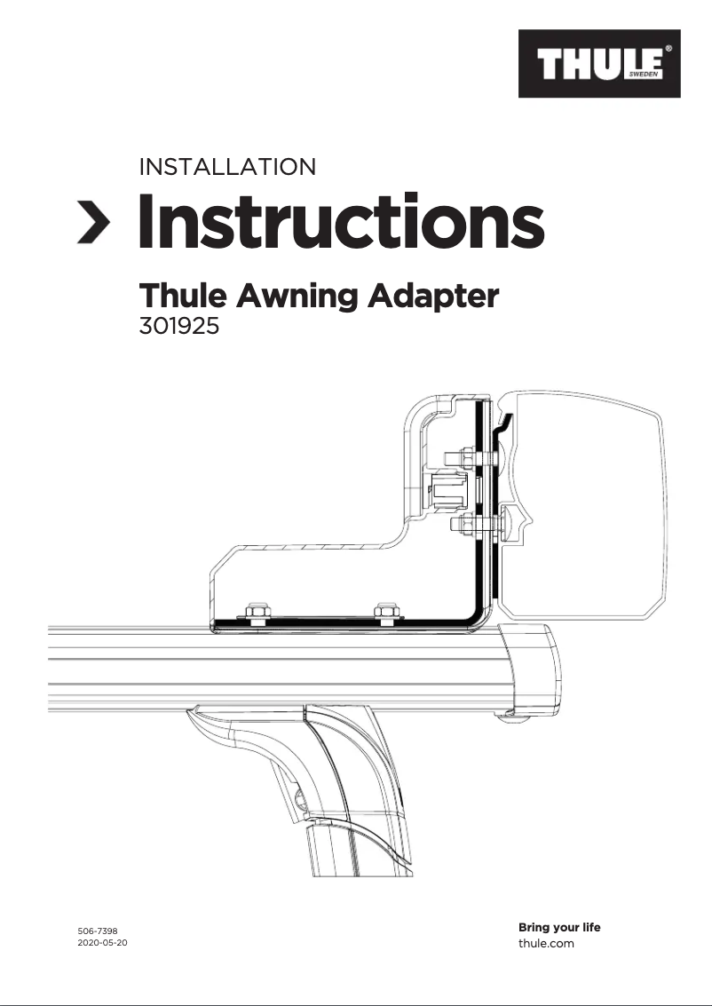 Page 1 of the manual User Manual Thule Omnistor 3200