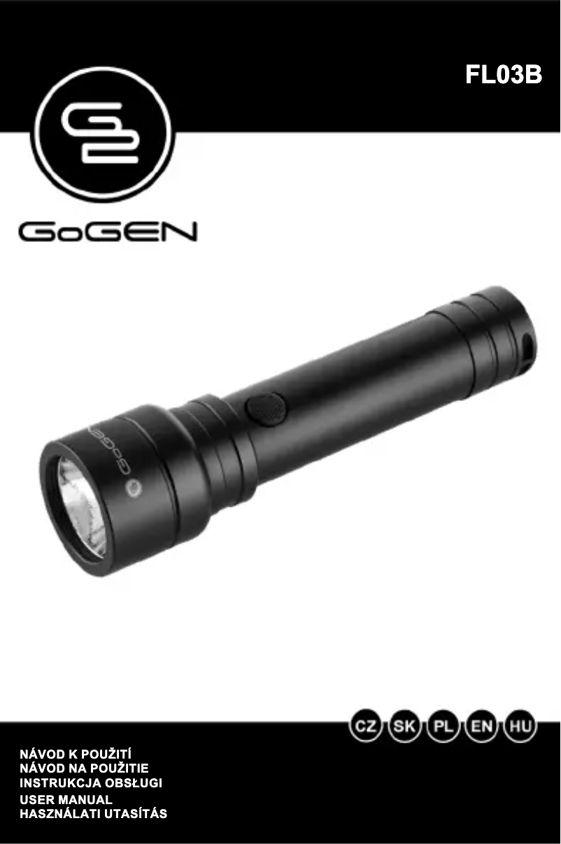 First page image of the manual for FL03B