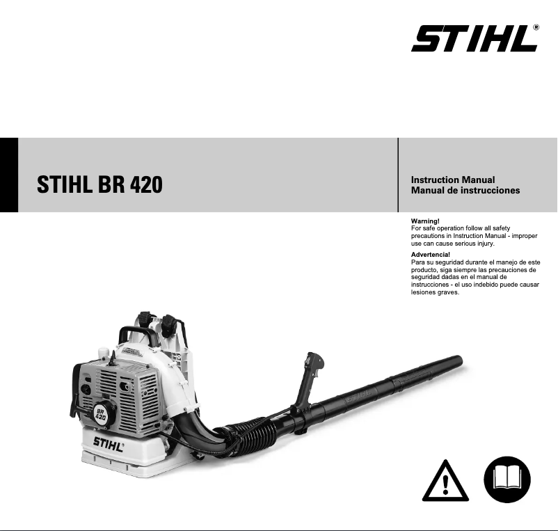 Page 1 of the manual User Manual Stihl BR 420