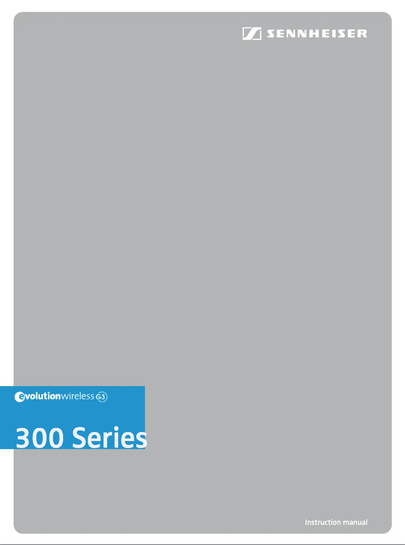 First page image of the manual for EW 322 G3-B-EU