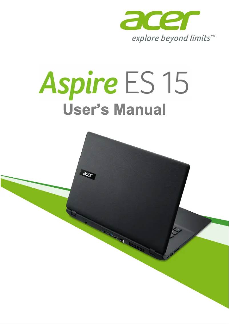 Page 1 of the manual User Manual Acer Aspire ES1-521