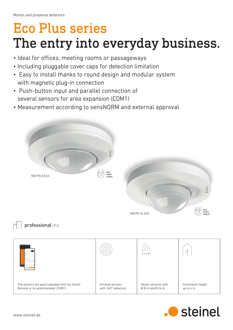 First page image of the manual for PD-24 ECO COM1