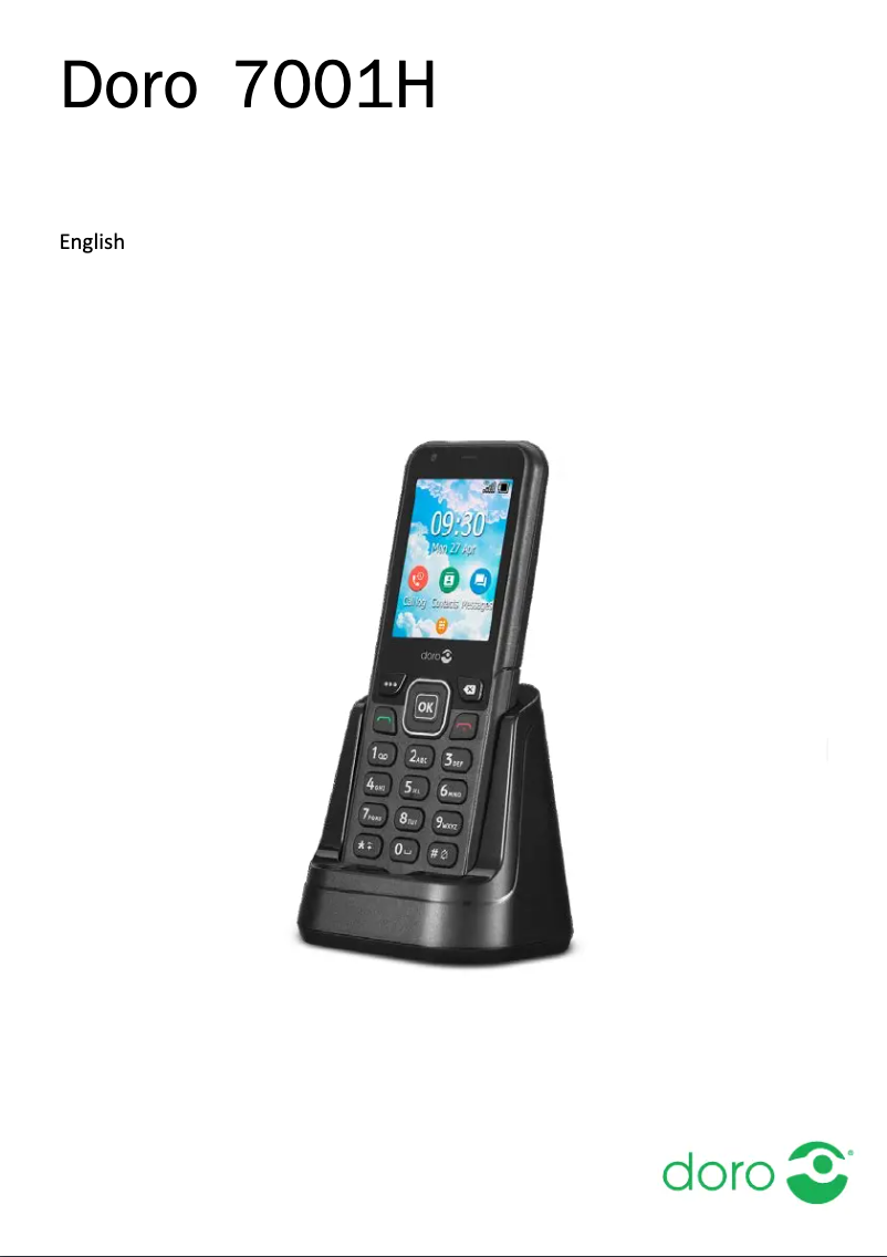 Page 1 of the manual User Manual Doro 7001H