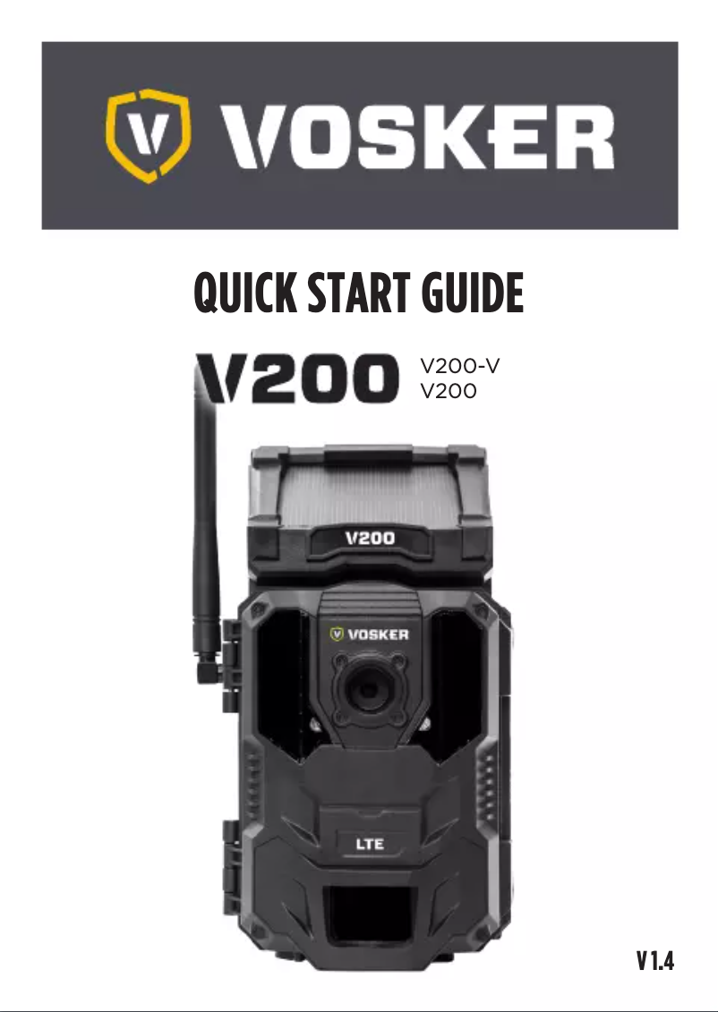First page image of the manual for V200