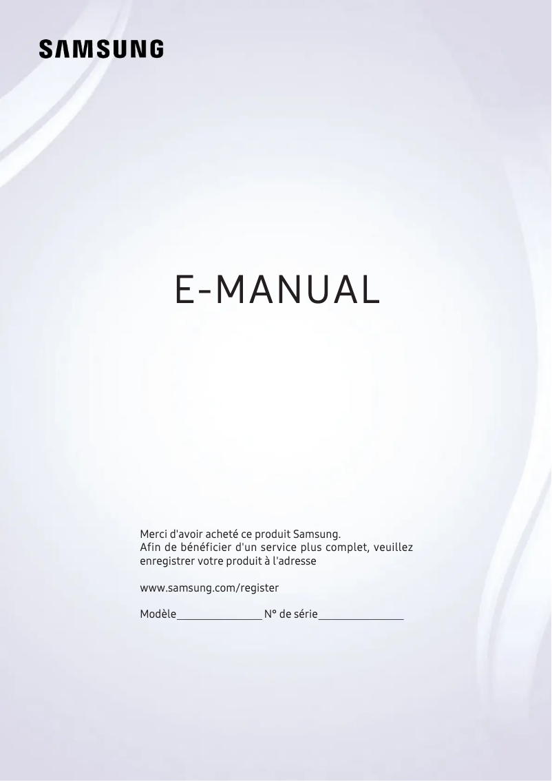 First page image of the manual for UE55K5500