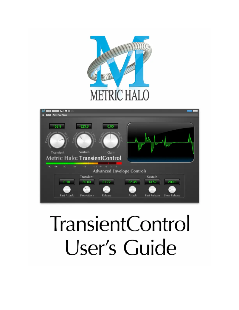 First page image of the manual for TransientControl
