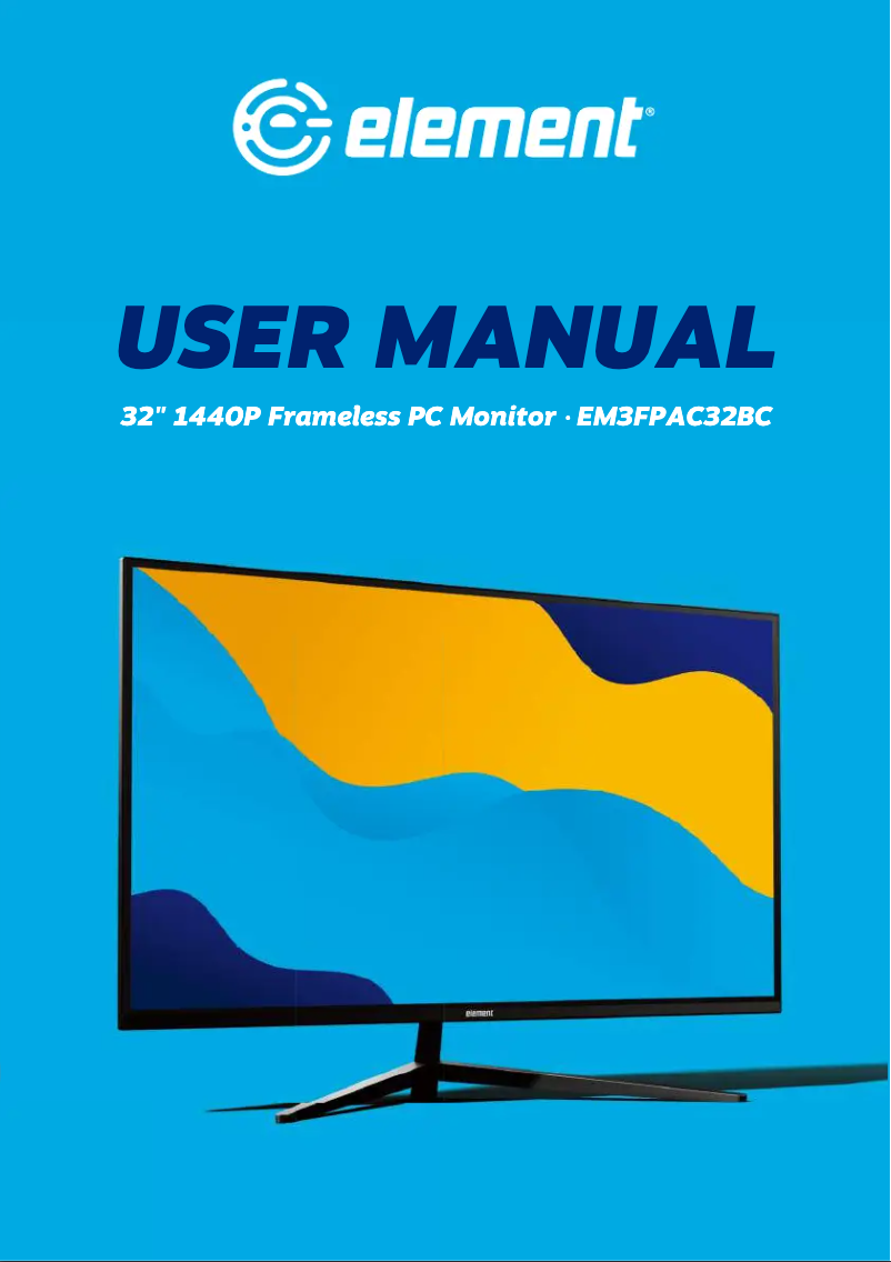 Page 1 of the manual User Manual Element EM3FPAC32BC