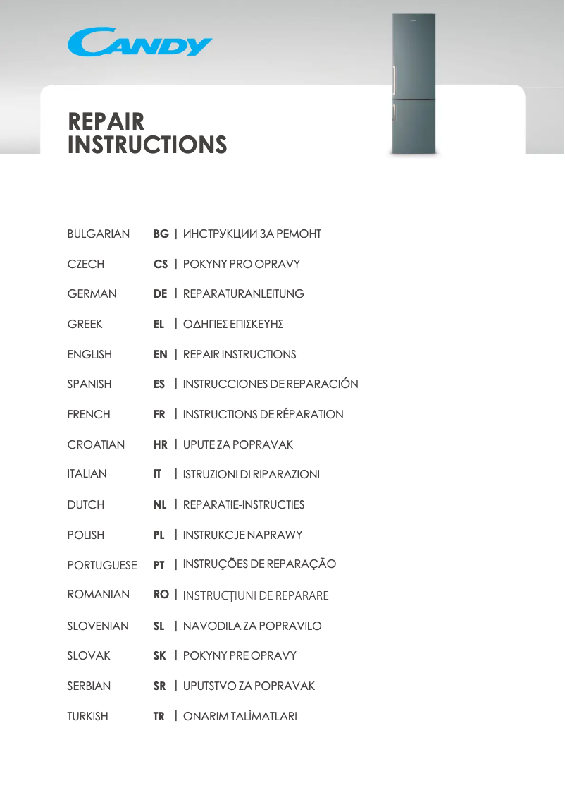 First page image of the manual for CMDNB 6184X 4