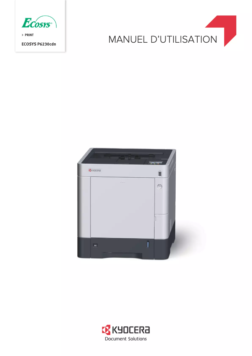 First page image of the manual for ECOSYS P6230cdn