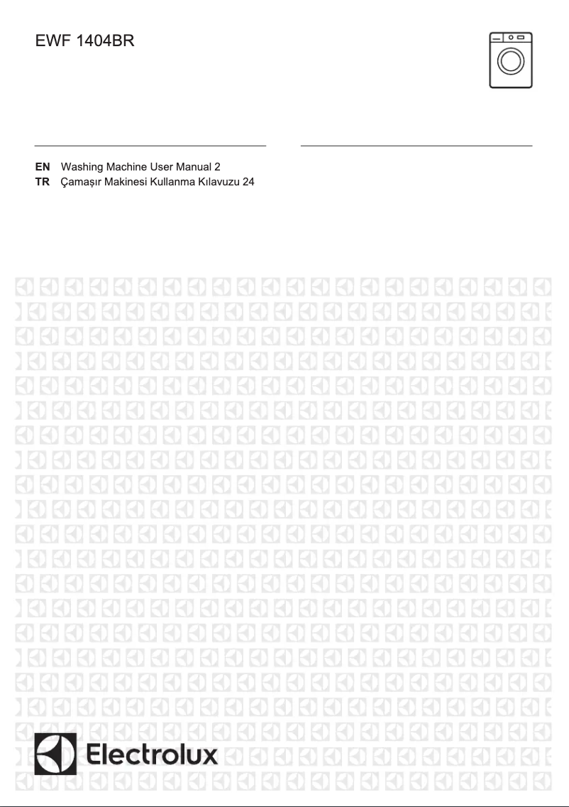 Page 1 of the manual User Manual Electrolux EWF1404BR