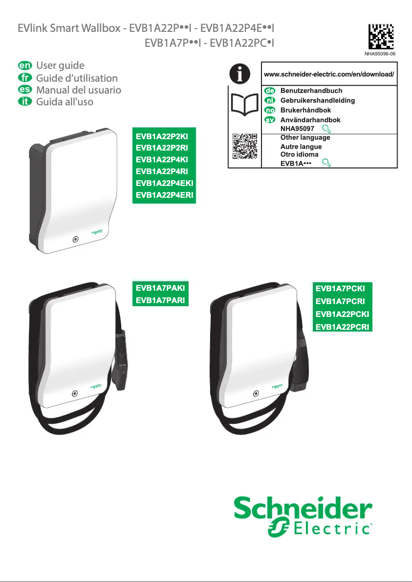 First page image of the manual for EVB1A7PCRI