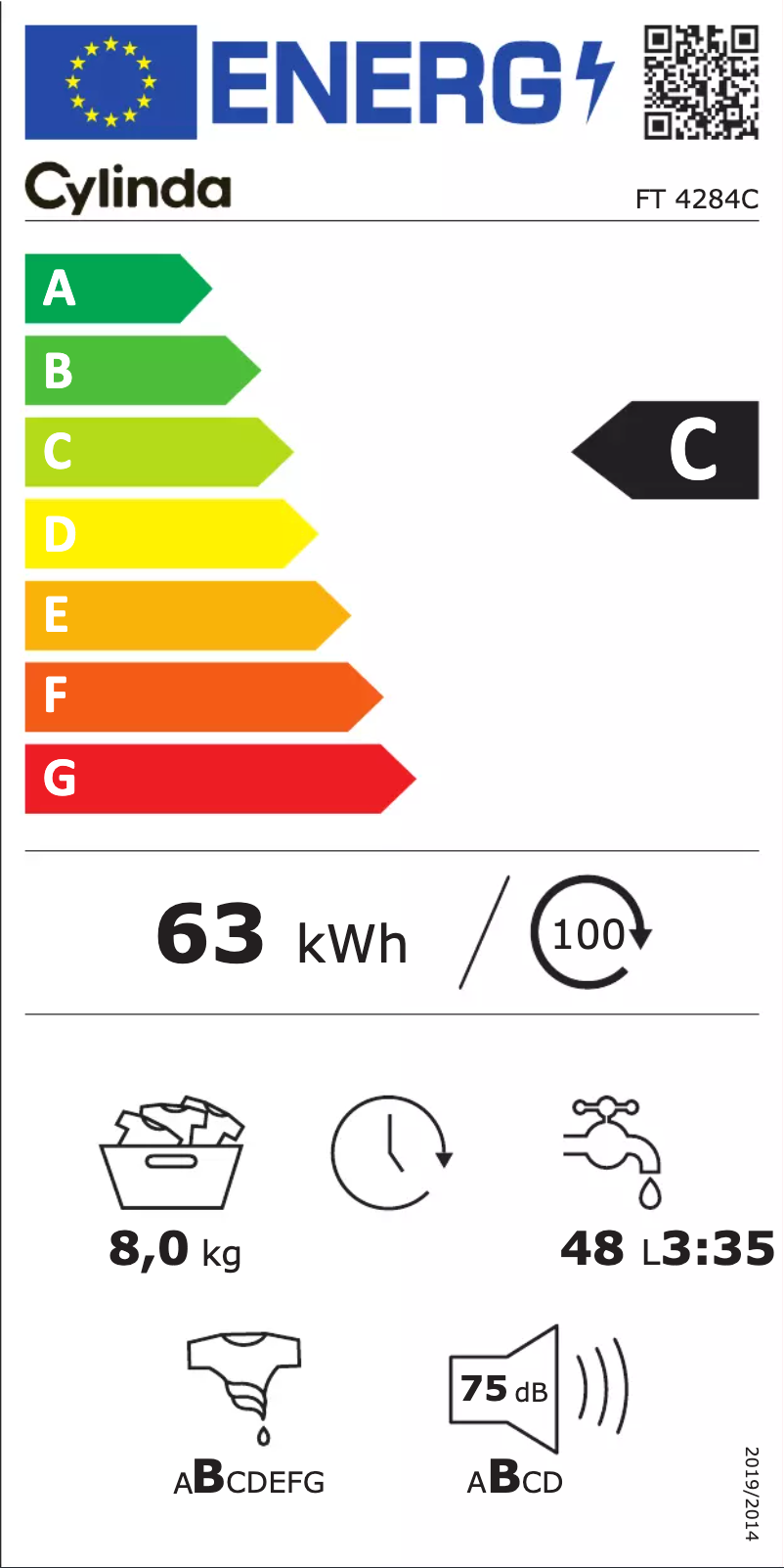 Page 1 of the manual User Manual Cylinda FT 4284C