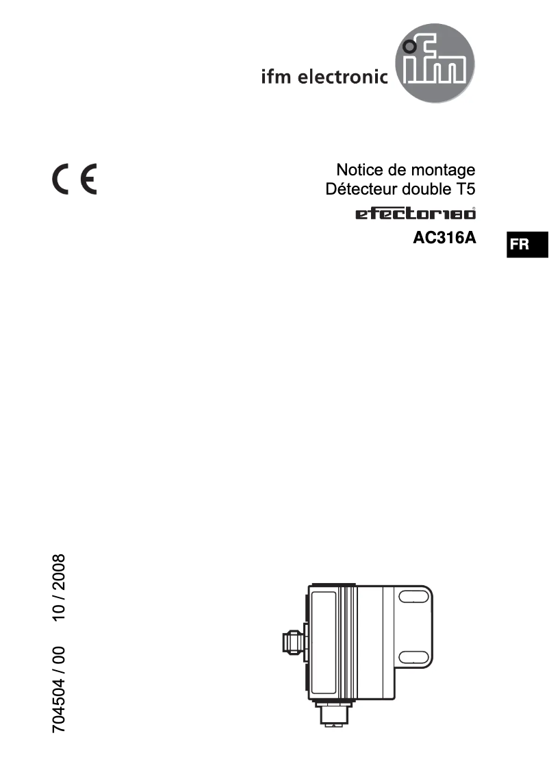 First page image of the manual for AC316A