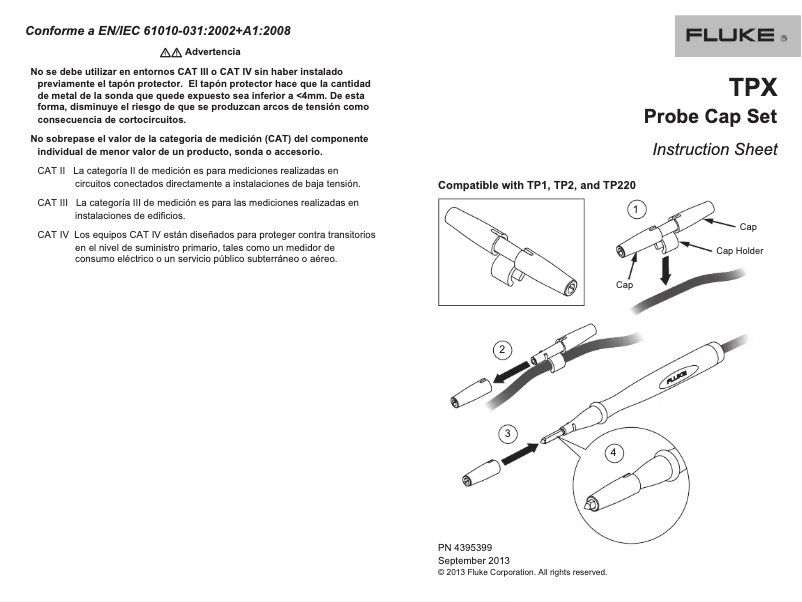 Page 1 of the manual User Manual Fluke T+Pro