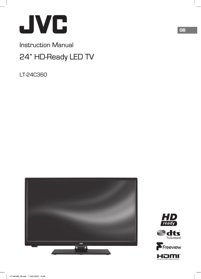 Page 1 of the manual User Manual JVC LT-24C360