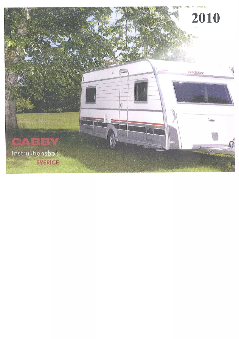 Page 1 of the manual User Manual Cabby 2010