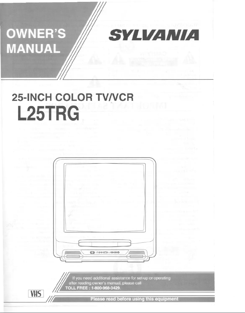 Page 1 of the manual User Manual Sylvania L25TRG
